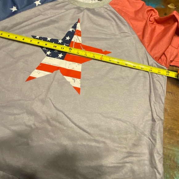 Patriotic Star Long Sleeve Tee - Picture 3 of 4